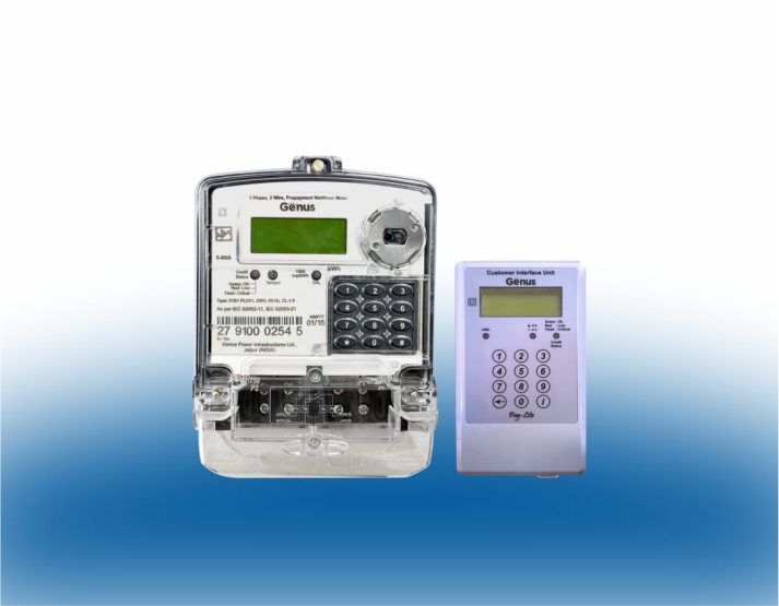 Genus single phase energy meter user manual diagram